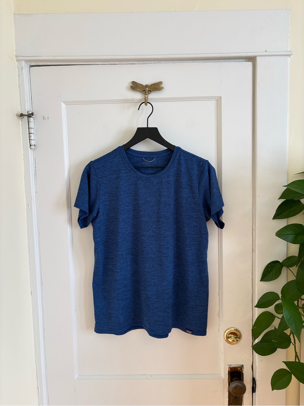 Patagonia Women’s Capilene Cool Daily Heather Blue Crew Neck T-Shirt Large
